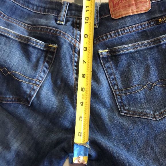 Lucky Brand jeans waist 28 size 6/boot cut red label/Lucky You at zipper - Picture 12 of 13